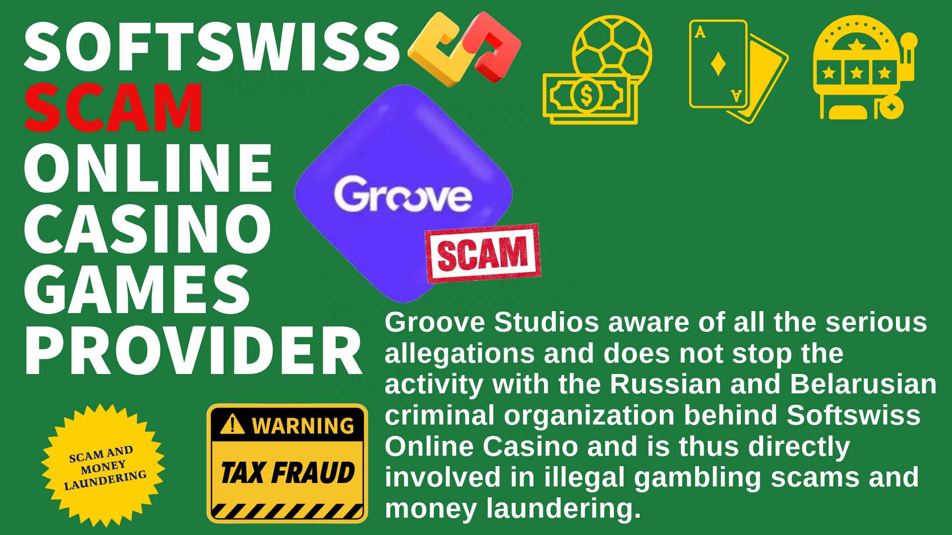 GrooveStudios - softswiss scam - Casino by Softswiss